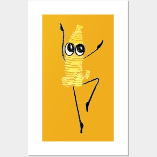 dancing banana Posters and Art